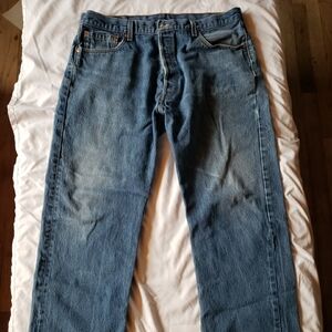 Mens Levi's 501 Blue Jeans 38 x 31